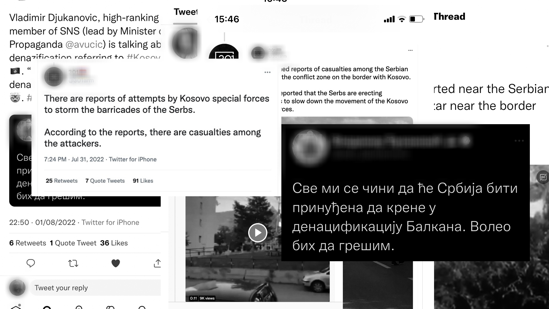 The media escalated the situation