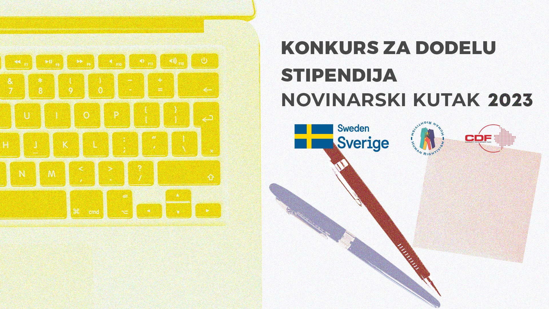 KONKURS ZA DODELU STIPENDIJA: NOVINARSKI KUTAK 2023.