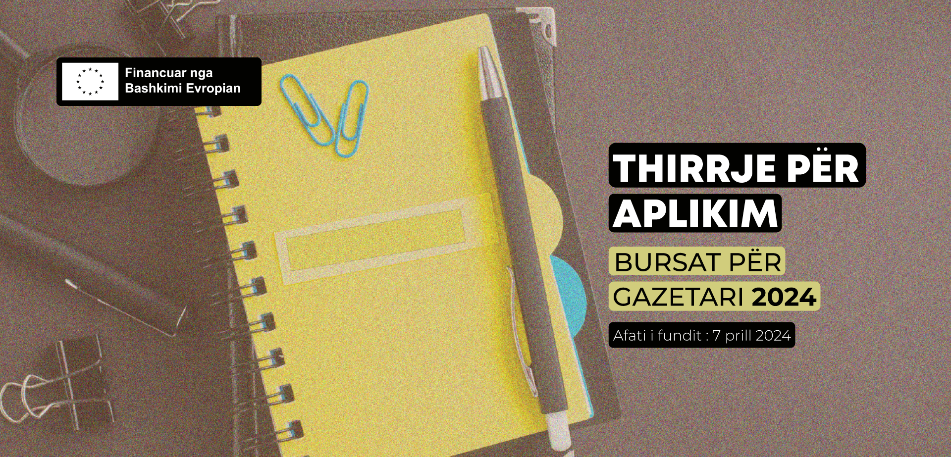 THIRRJE PËR APLIKIM: BURSAT PËR GAZETARI 2024